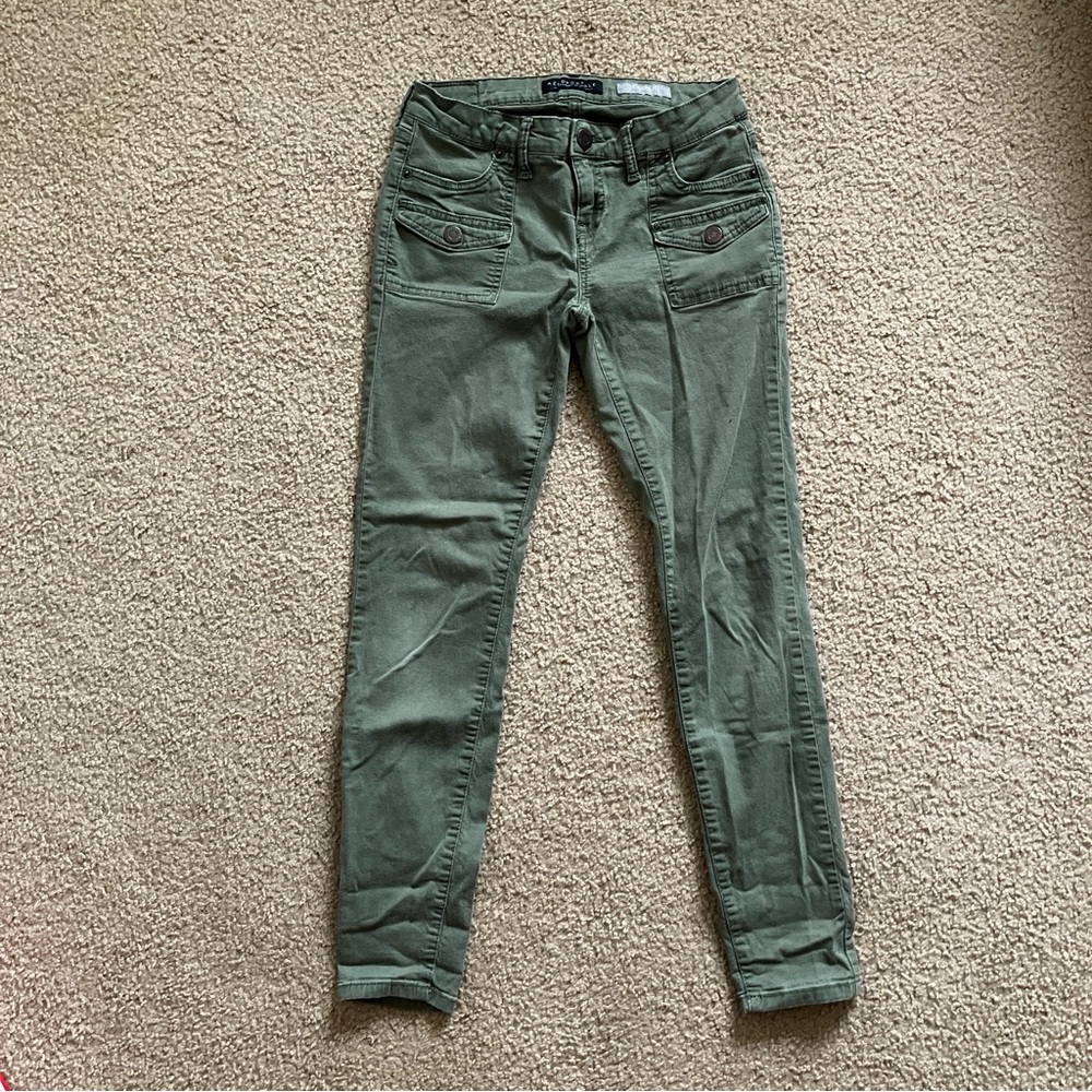 Aeropostale Olive Jeggings